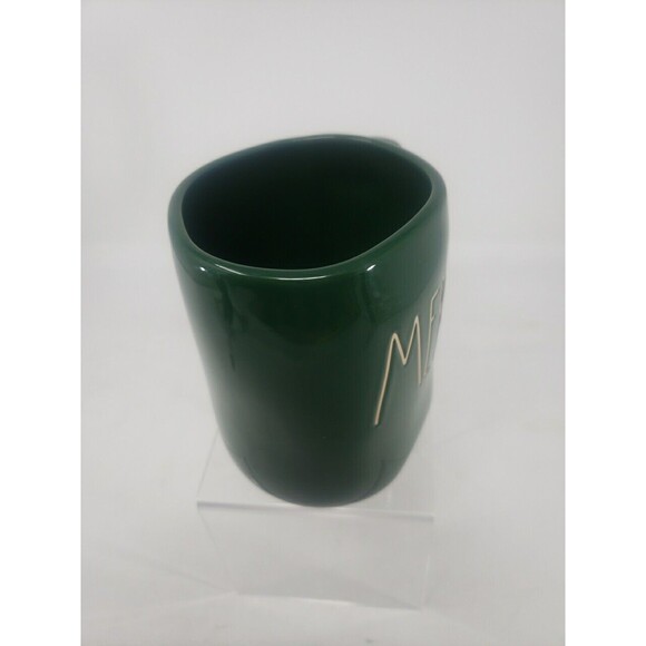 Rae Dunn MERRY Coffee Tea Mug Large Green Christmas New Ceramic - Picture 7 of 12